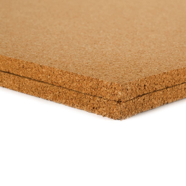 Natural cork underlayment sheets